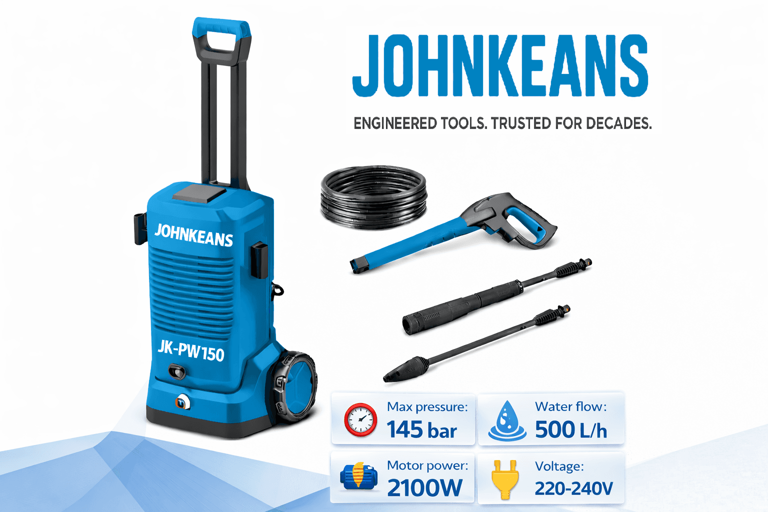 Johnkeans 150 Bar Professional Pressure Washer - Image 5