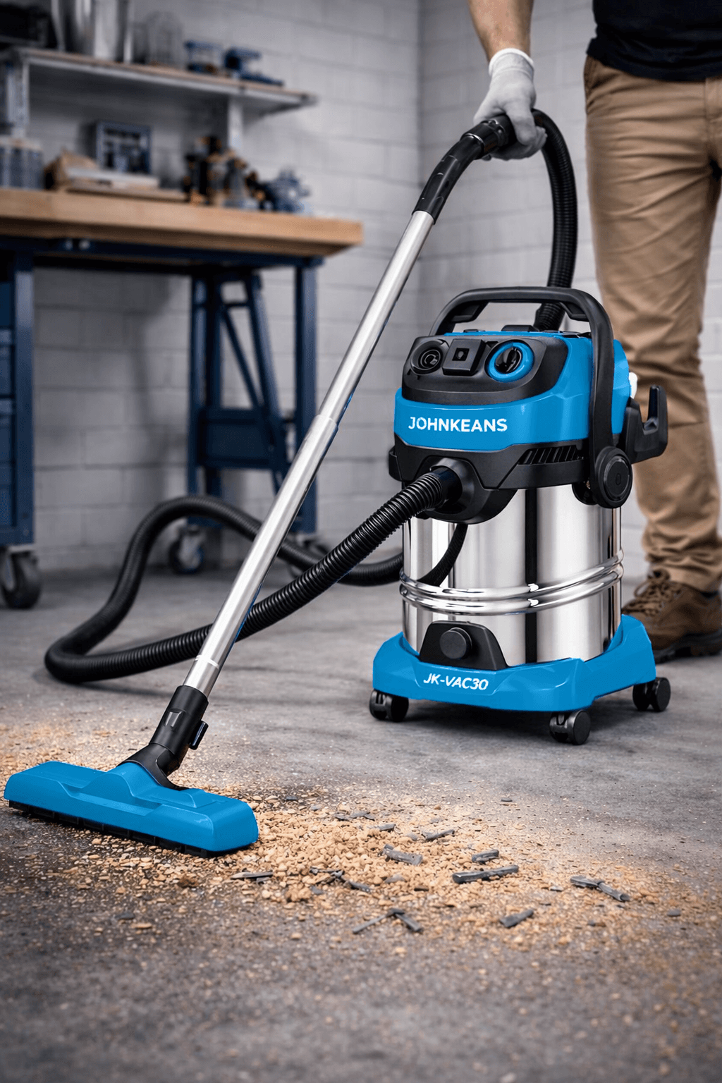 Johnkeans 30L Wet & Dry Vacuum Cleaner - Image 3